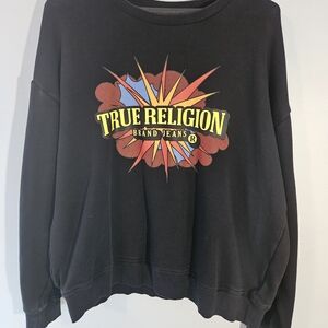 True Religion Graphic Black Sweatshirt